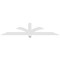 Ekena Millwork Redmond Architectural Grade PVC Gable Bracket, 84"W x 17 1/2"H x 4"D x 4"F, 5/12 Pitch GBP084X18X0404RED00 - alternate 5